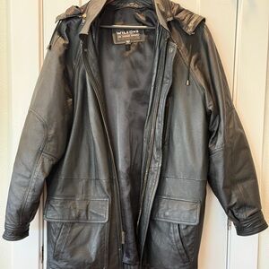 Wilson Black Leather Jacket